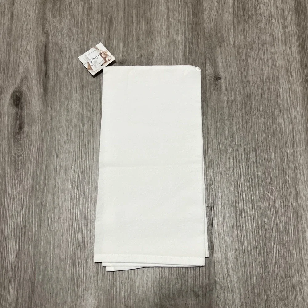 Porter Lane Home‎ Tea Towel 100 Percent Cotton Lint Free Absorbent White, Cook